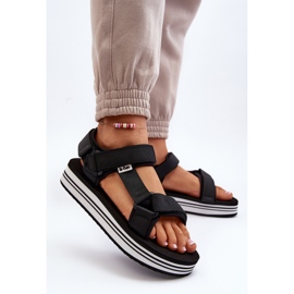 Damen-Plateausandalen Lee Cooper LCW-24-05-2753 Schwarz 11