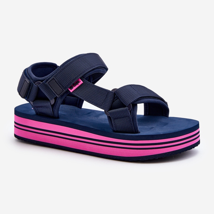 Damen-Plateausandalen Lee Cooper LCW-24-05-2754L Marineblau 1