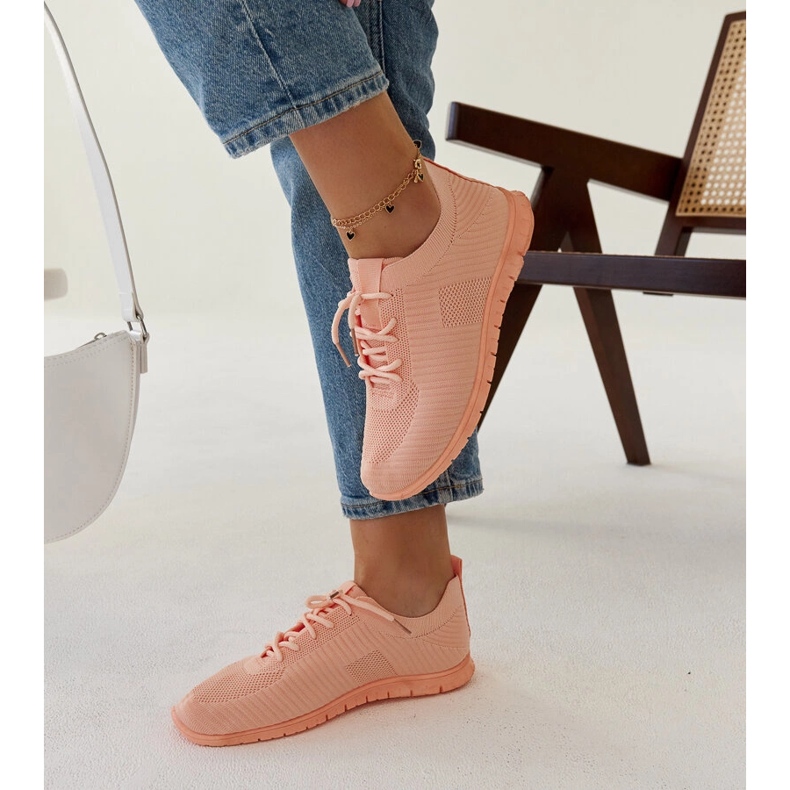 Rosa Stoff-Sneaker von Erminio 2