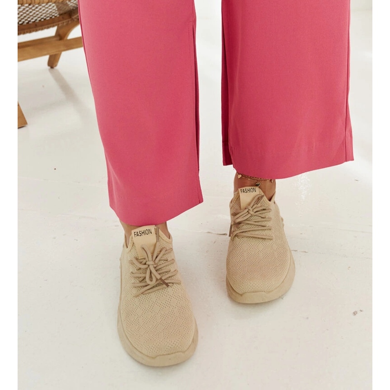 Beigefarbene Stoffsneaker Mira 1