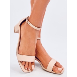 Bronx Beige High-Heel-Sandalen 2
