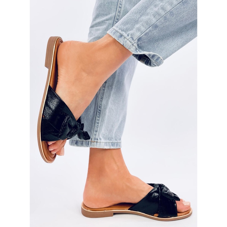 Damen Lirio Schwarze Hausschuhe 2