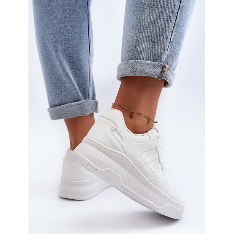 Damen Sport-Sneakers Schuhe Weiß Frutesa 1