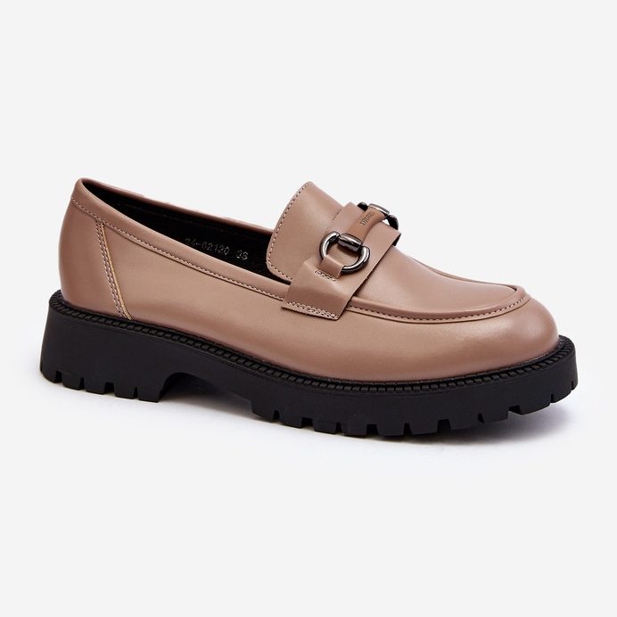 Vinceza Damen-Loafer aus Öko-Leder Beige Ledda 2