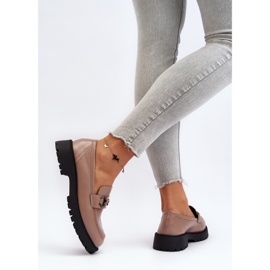 Vinceza Damen-Loafer aus Öko-Leder Beige Ledda 1