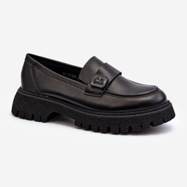 Vinceza Damen-Mokassins mit Riemchen Schwarz Flanila 2