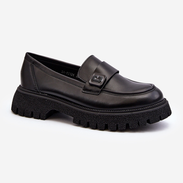 Vinceza Damen-Mokassins mit Riemchen Schwarz Flanila 2