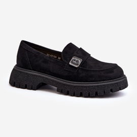 Vinceza Damen-Mokassins mit Riemchen Schwarz Flanila 1