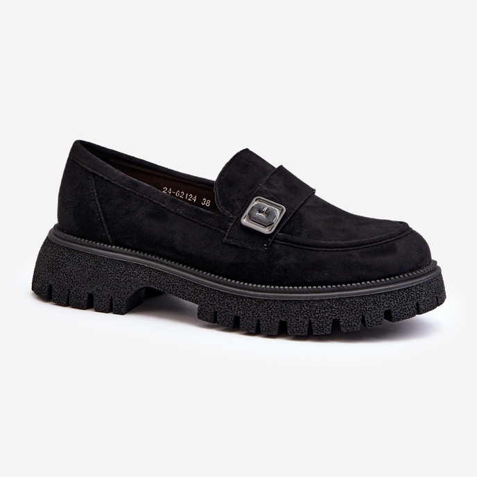 Vinceza Damen-Mokassins mit Riemchen Schwarz Flanila 1