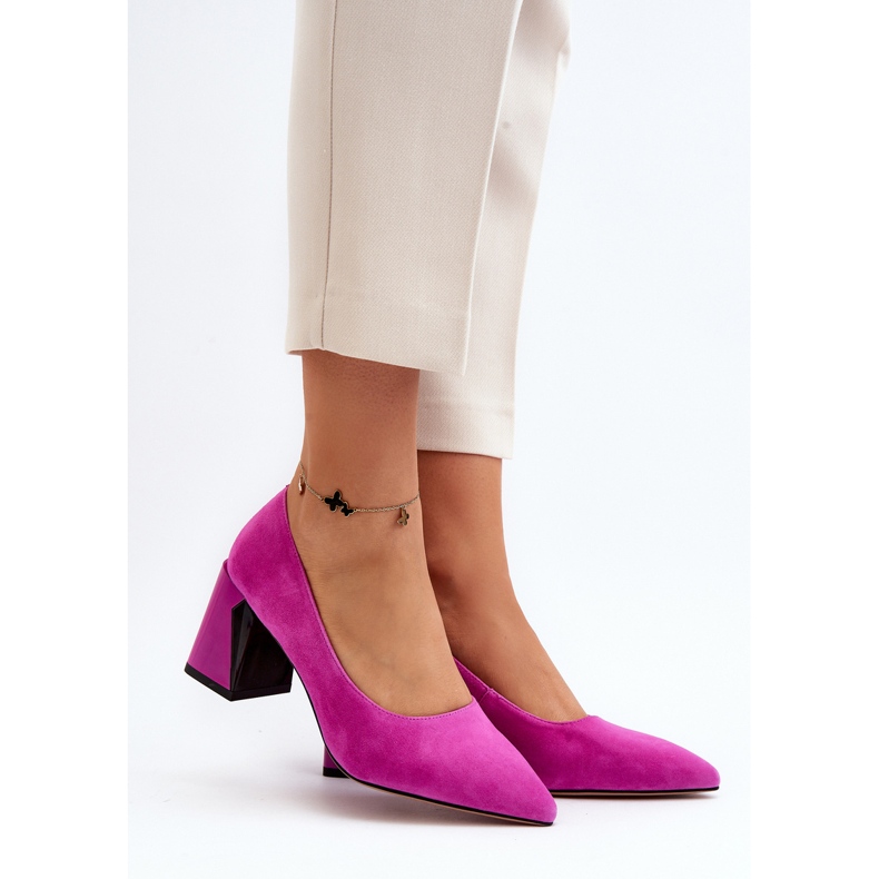 Vinceza Fuchsia Alessyndra Wildleder-High-Heel-Pumps rosa 2