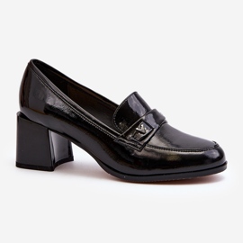 Vinceza Schwarze Lackpumps mit hohem Absatz Felicijana 1