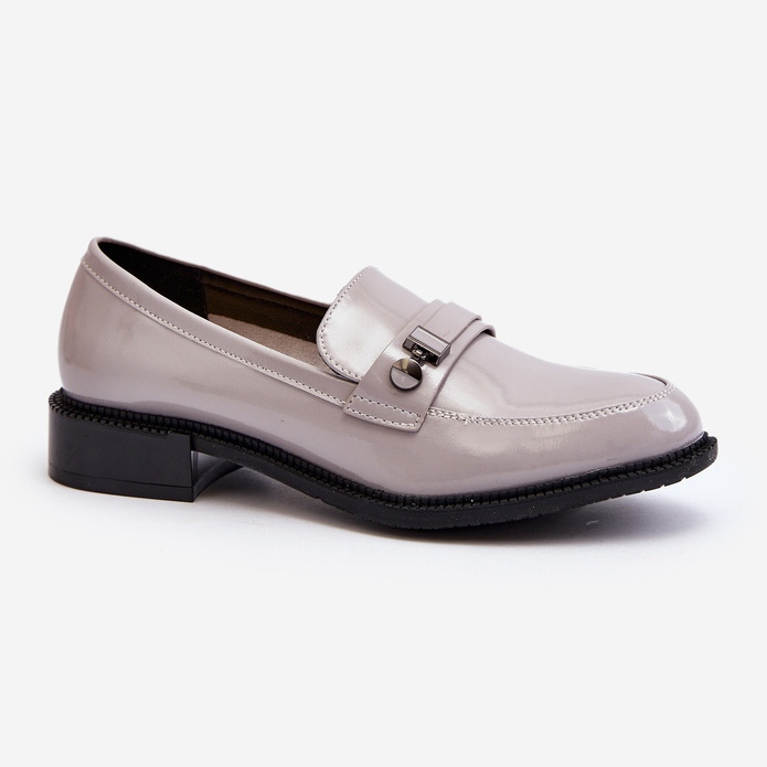 Vinceza Graue Lack-Loafer für Damen von Nerilaja 1