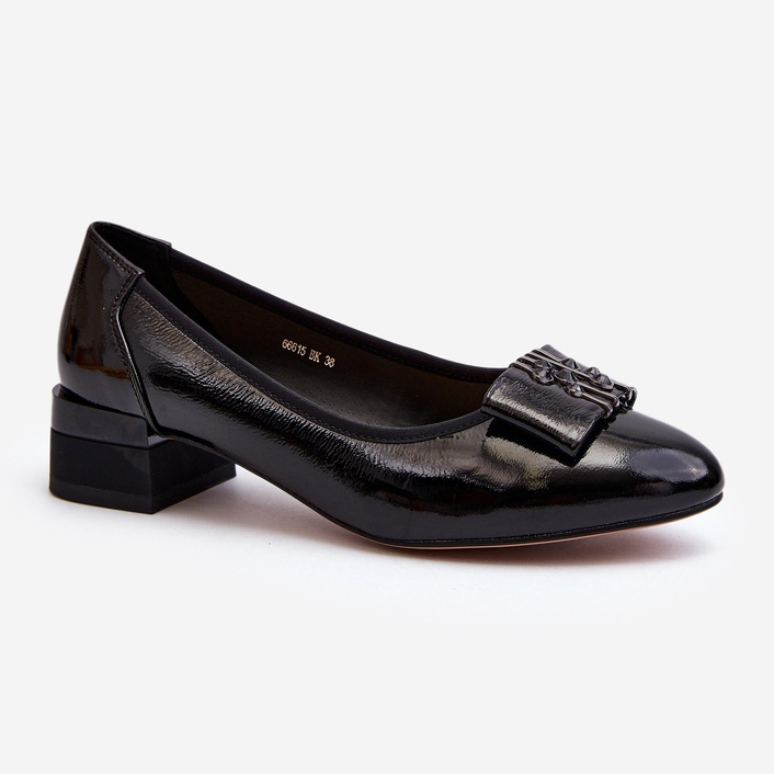 Vinceza Schwarze Ilvanna-Pumps aus Lackleder 1