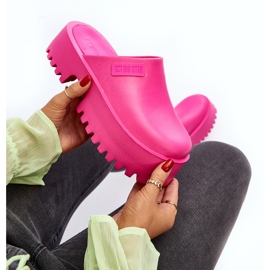 Damen-Flip-Flops mit massiver Sohle Big Star NN274019 Fuchsia rosa 2