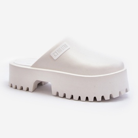Damen-Flip-Flops mit massiver Sohle Big Star NN274015 Weiß 3