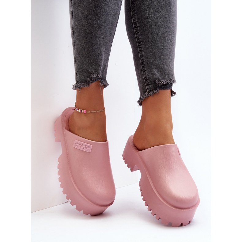 Damen-Flip-Flops mit massiver Sohle Big Star NN274020 Pink rosa 1