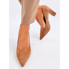 Verizon Khaki Stiletto-Pumps beige 1