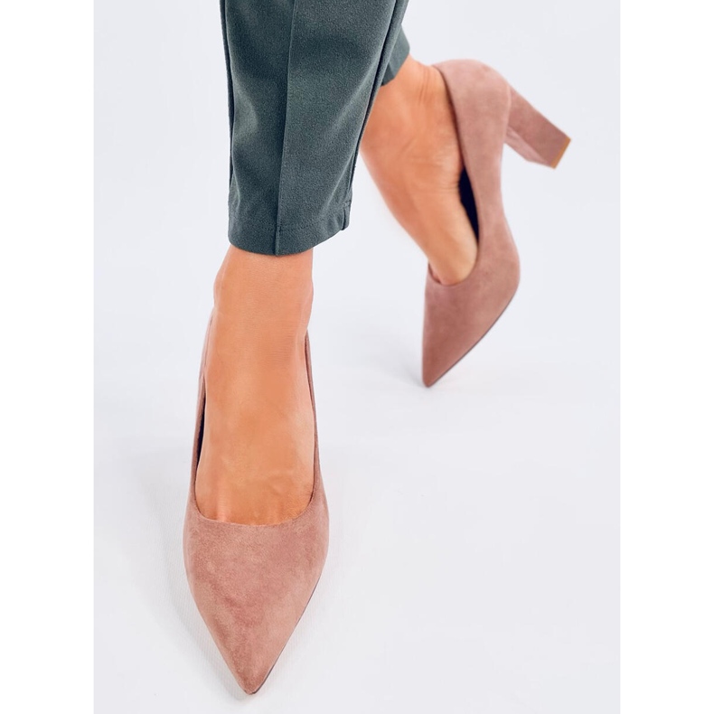 Nude-Stiletto-Pumps von Verizon rosa 2