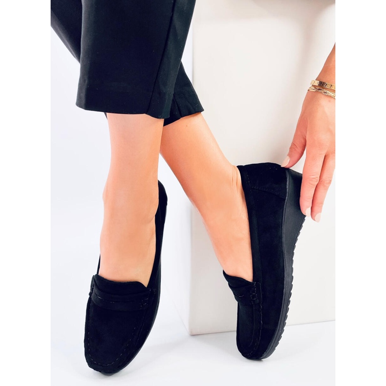 Schwarze Vegar-Loafer mit Keilabsatz 2