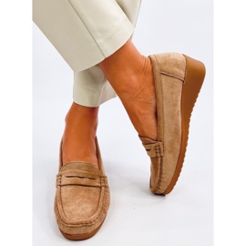 Vegar Khaki-Loafer mit Keilabsatz beige 1