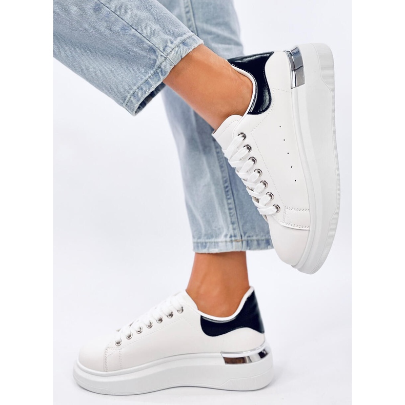 Schwarze Damen-Sneaker von Raclei weiß 2