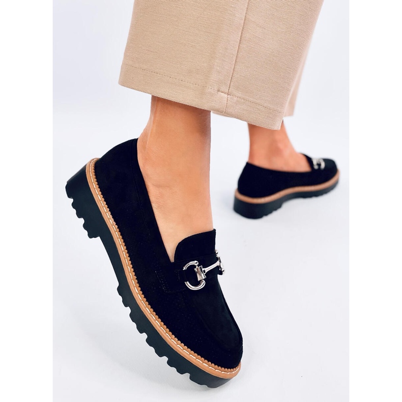 Clays Schwarze Damenmokassins 2