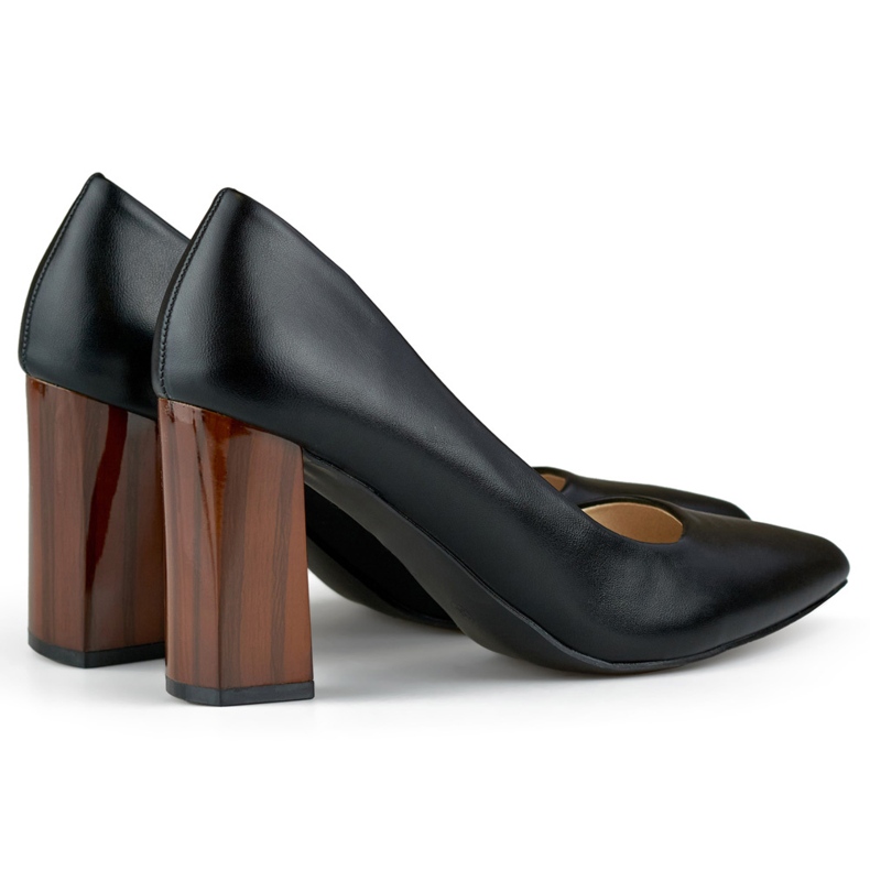 Schwarze Pumps mit hohem, elegantem Absatz 1