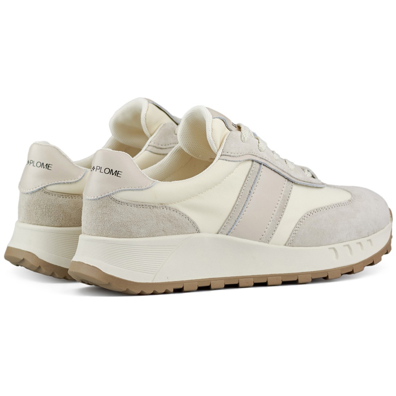 Beige Damen-Sneaker, Leder-Sportschuhe für Damen 1