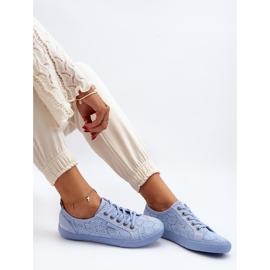 Durchbrochene Sneakers Big Star JJ274060 Blau 1