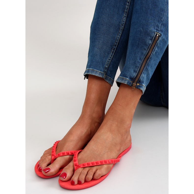 Flip-Flops mit Nieten DD26 rot 1
