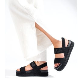 Damensandalen Big Star LL274856 Schwarz 2