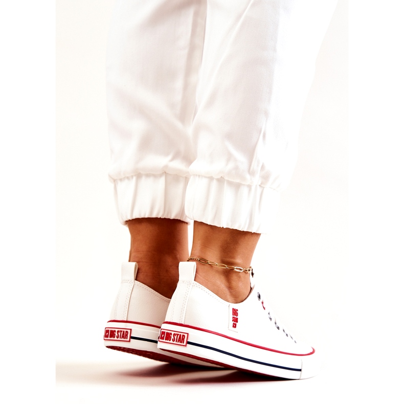 Lederturnschuhe Big Star JJ274130 Weiß 3