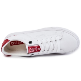 Leder Herren Sneakers Big Star JJ174106 Weiß-Rot 2
