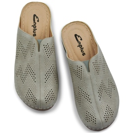 Gesundheits-Flip-Flops für Damen mit geschlossenen Zehen grau 1