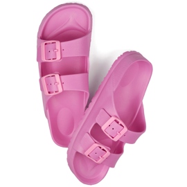 Rosa Flip-Flops mit zwei Schnallen 1