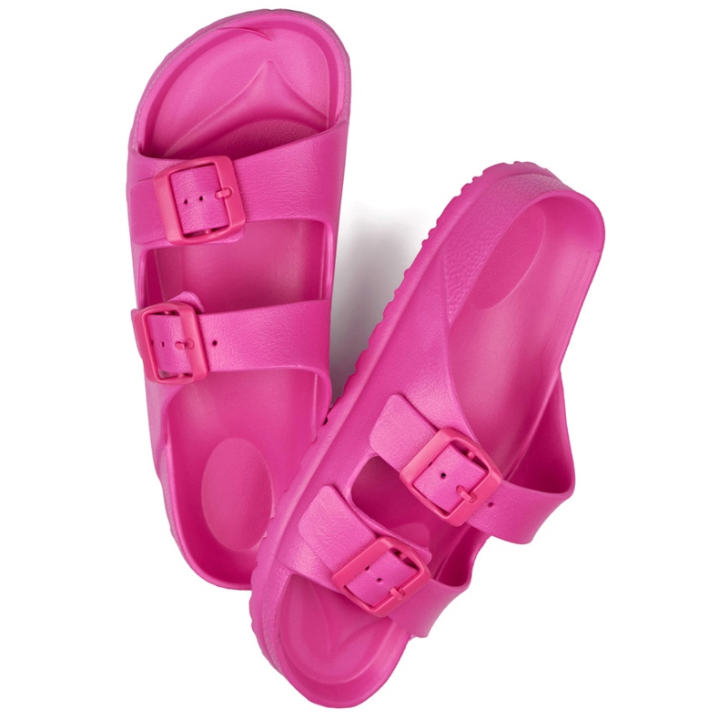 Rosa Flip-Flops mit zwei Schnallen 2