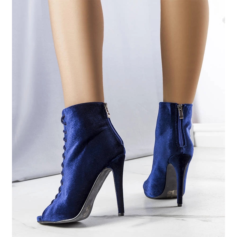 Blaue elegante Pumps mit Amora-Obermaterial 1