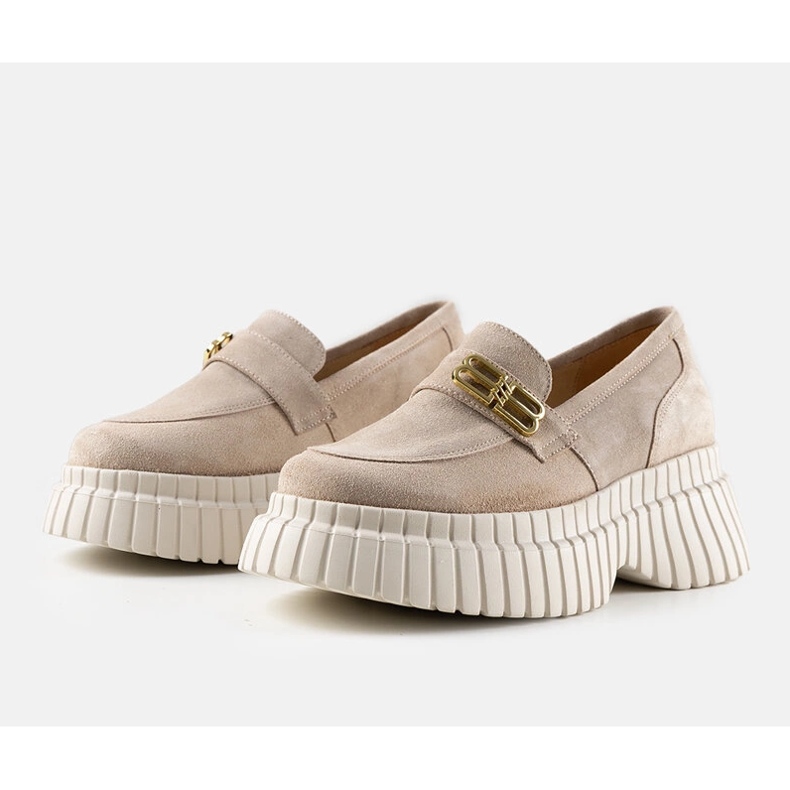 Karino beige Wildlederschuhe 1