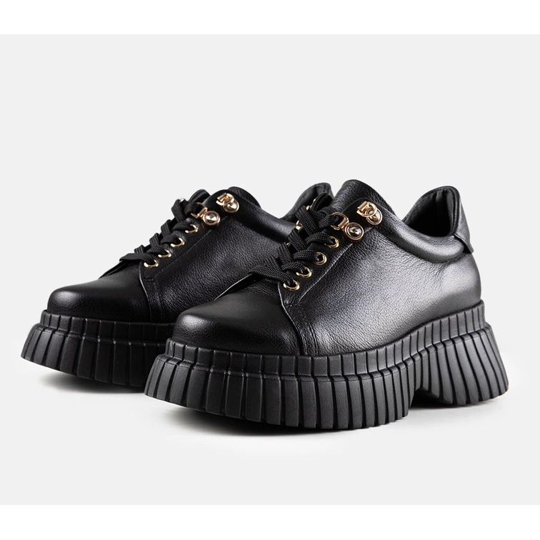 Sneakers Karino aus schwarzem Leder 1