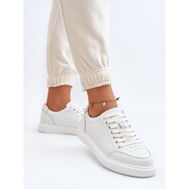 Vinceza Damen Sneakers Naturleder Weiß Dimpna 5