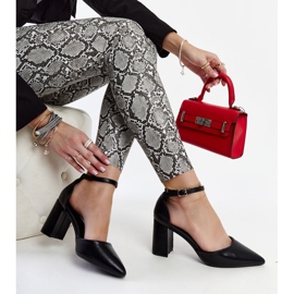 Schwarze Artje-Pumps mit hohem Absatz 1