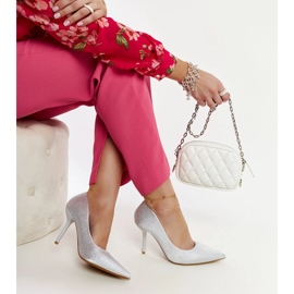 Liena silberne High Heels 1