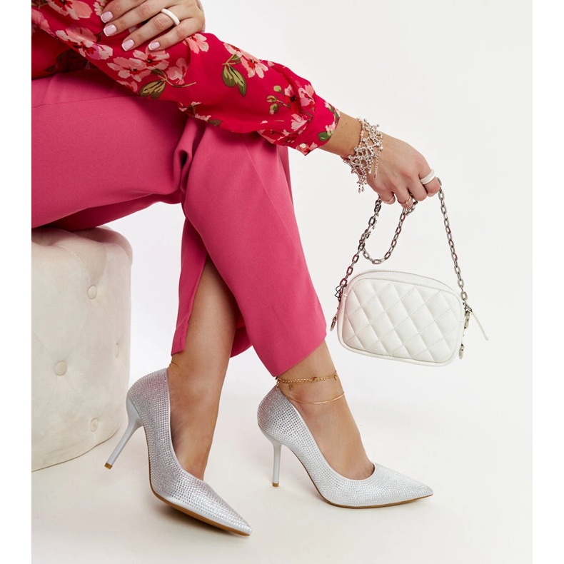 Liena silberne High Heels 1