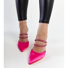 Rosa Flip-Flops mit hohen Absätzen von Raffaelina 1