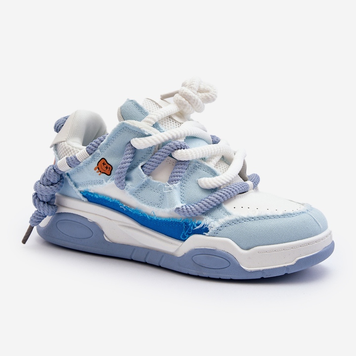 Damen-Sneaker mit dicker Schnürung, Blau Miatora 1