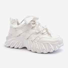 Damen-Sneaker mit dicker Sohle, Weiß Ellerai 1