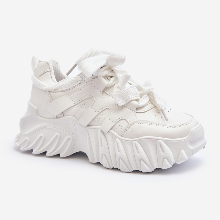 Damen-Sneaker mit dicker Sohle, Weiß Ellerai 1