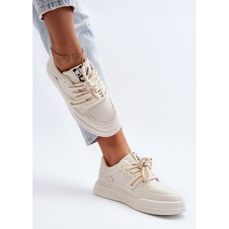 Damen-Sneaker aus Öko-Leder in Beige von Avanalis 1