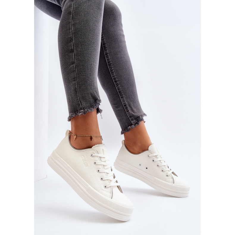 Damen-Sneaker aus Öko-Leder Big Star NN274847 Weiß 1