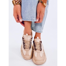 Lammes Khaki Damen-Sneaker beige 1